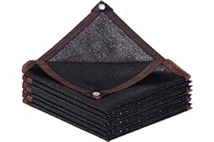 BCBIG Sonnensegel-Rechteckig FüR Balkon,Schattennetz GewäChshaus Blockieren Sie Effektiv Sonnenlicht Und UV-Strahlen, Die Luft Kann Auf Und Ab Zirkulieren,3x8m Schwarz