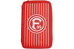 Fortuna Düsseldorf Federmappe rot Doppeletui gefüllt Schuletui F95, mehrfarbig
