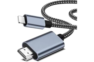 Terhysei HDMI Cable for i-Phone- HDMI Converter Cable for iPhone/Pad to TV Cable Compatible with i-Phone 14/12/11,X,8,7,6,5 and i-Pad Devices, High Definition 1080P@60Hz, 1.5m