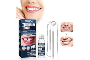 Kit Réparation Dentaire, Dent Provisoire, Perles Solides Dentaires, Pansement Dentaire, Dents de Fixation Adhésives, pour Les Dents Cassées Manquantes, Matériau de Remplissage Dentaire