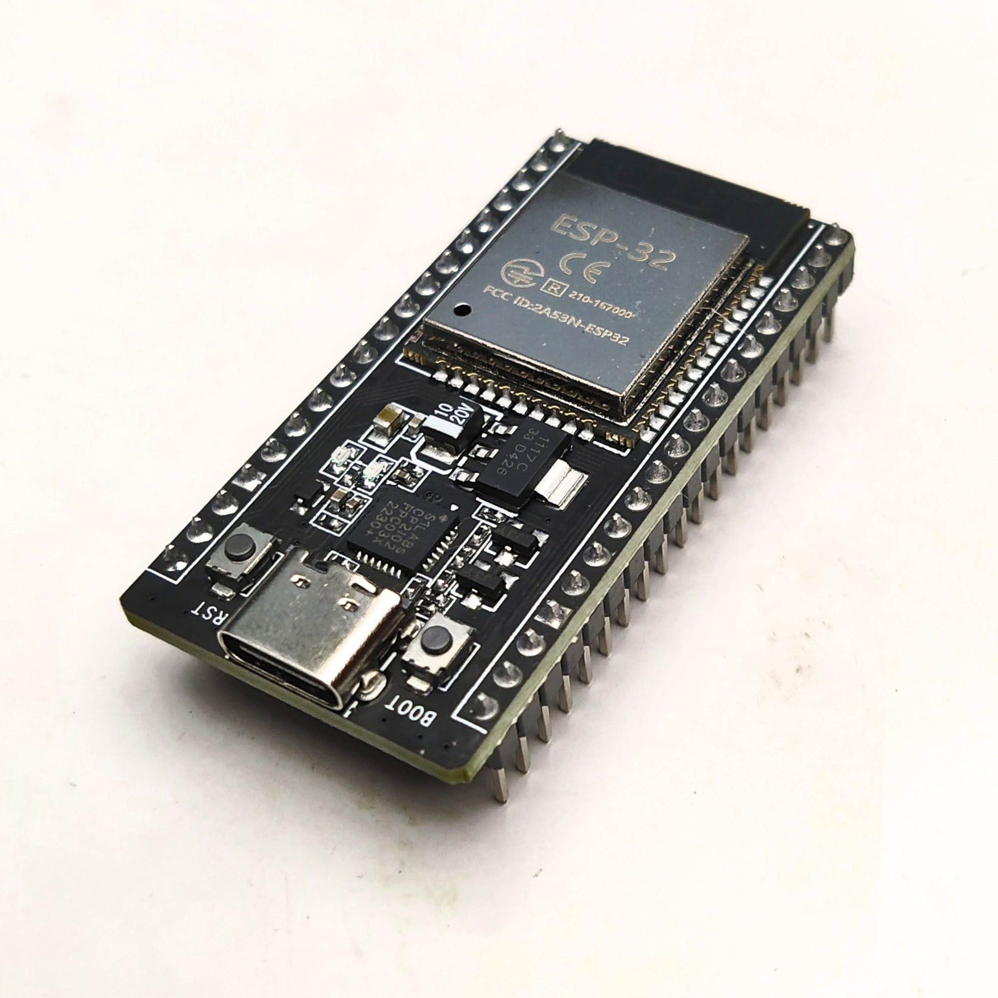 OceanLabz ESP32 WROOM-32 C Type CP2102 USB Dual Core WiFi + Bluetooth 38 Pins | Pre-Loaded with Tested Code |