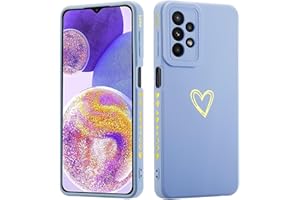 JIEZUIMEI Etui do Samsung Galaxy A32 4G,wzór serca dla Design Miękkie Silikonowe Etui z Wzór Serca,Ultracienki Gładka TPU Pani Odporny odporne na uderzenia Sprawa Case-niebieski