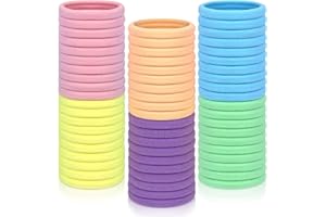 Sularpek 60 elastici per capelli colorati, 4 cm, morbidi senza gomma, per donne e ragazze (6 colori, product_type: elastici per capelli)