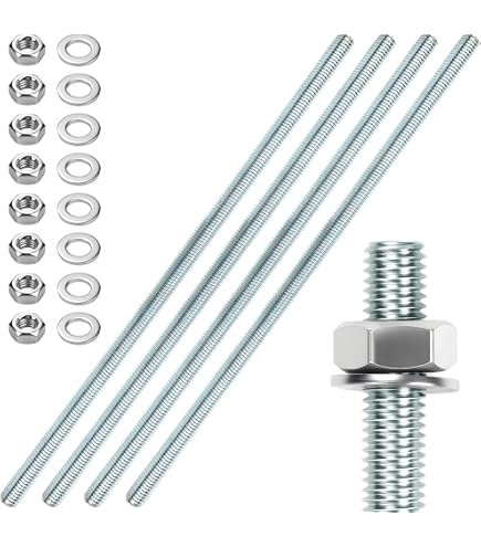 Sourcing Map 5x M10 X 80 Mm Vollgewindestange Aus 304 Edelstahl – Rechtsgewinde, 1,5 Mm Steigung