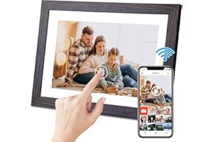 Hesmor Cadre photo numérique WiFi, cadre photo numérique de 10,1 pouces, écran tactile LCD IPS 1280 x 800, rotation automatiq