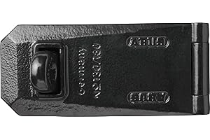 ABUS Charnière Granite 130/180 – convenient pour cadenas Granite – Ultra résistante avec axes trempés – Niveau de sécurité 10 – Noir