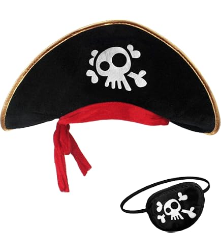12 Pièces Bandana Pirate Noir Et Blanc - Accessoires Fête Thème Pirate Halloween Enfants Adultes