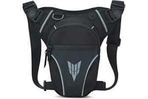 YINGLANG Marsupio da Gamba per Moto Impermeabile Marsupio Sportivo Cosciale Tattico Borsa da Gamba Uomo Donna per Viaggio Campeggio Trekking Outdoor Escursionismo Ciclismo