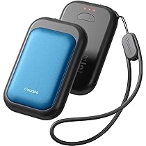 CENMEN Chauffe-mains Portable 2400 MAh Avec Chargeur USB - Mini Chauffe-mains Rechargeable Pour L'hiver Et La Randonnée - Rose