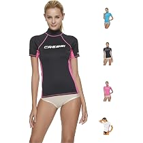 Cressi Rash Guard Maniche Corte Donna - Maglia Protettiva UPF 50+, Tessuto Elasticizzato Per Nuoto, Surf E Snorkeling