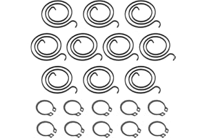 Be In Your Mind Kit de reparación de resorte para manija de puerta, 20 unidades, bobina de giro de 2,5 mm, 2 mm de grosor, bobinas de 27,5 mm de diámetro, 1 mm, kit de manijas de puerta, revestimiento