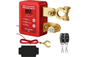 Trådlös fjärrstyrd bilavskiljare 12 V 240 A för RV ATV lastbil båt | Automatisk batterifrånkopplare med 2 fjärrstyrda, LED-display, radioströmbrytare, batteriomkopplare automatisk avstängning