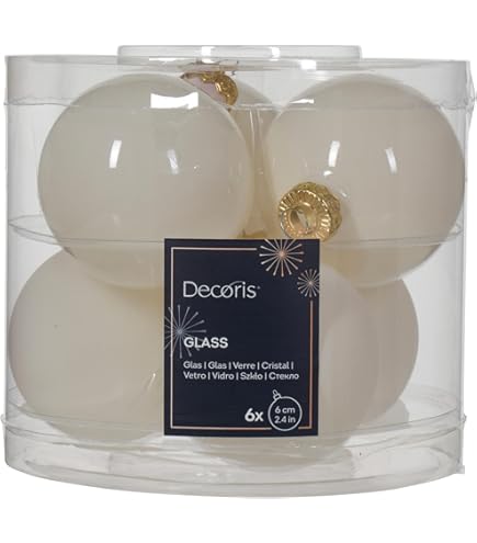 Palline In Vetro Colorato Da Appendere Per Albero Di Natale - 12 Pezzi 8 Cm 90595437