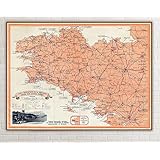 Amazon Fr Carte Poster Bretagne Collectif Livres