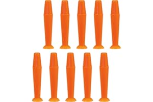 SPORTS WORLD VISION Suction Holder Inserter/Remover | Hard Contact Lens Only and Prosthetic Eyes | Orange | 10 Pieces