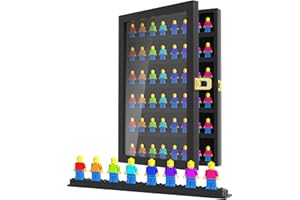 Alyoen Minifigure Display Case, Figure Display Case for lego, Wall Mount Display Cases for Collectibles 41cmX28cmX4.6cm