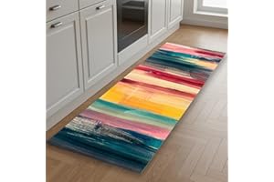 parpyon® Tappeto Cucina Antiscivolo Lavabile ETNA passatoia al metro ANTIMACCHIA e ANTISFILO Tappeto Multiuso per Bagno Scendiletto Tappeti moderni