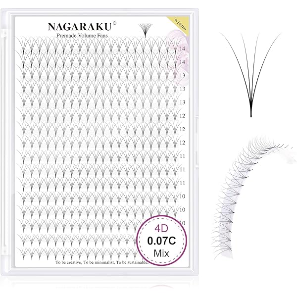 ANNAFRIS 10D Extension Cils Prefait Bouquet 0.07mm D Curl 9-13mm MIX Premade Russe Volume Cils Base Pointue Cils Préfabriqués Fan Eyelashes Cluster False Lashes (10D,0.07,D 9-13mm