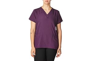 WonderWink 4 Way Stretch Sporty V-Neck Scrub Top-Assorted Colors