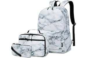 Imyth 3Pcs Backpack Sets for Teen Girls, Cute Colorful Bookbag School Daypacks for Elementary Middle Students