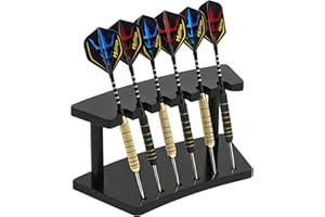 Naissgo Darthalter, Zubehör für Dartscheibe, Dart Ständer für Jede Art von Darts für Steeldart & Softdarts, Präsentation Display Rack für Dart Halterung