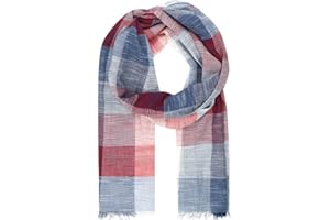 LINDENMANN Schal Herren grau Herren-Schal dünn 100% Baumwolle