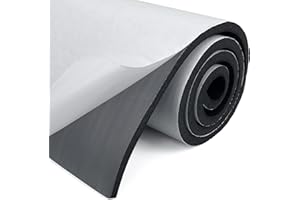 SDLDEER Rotolo di schiuma autoadesiva, 300 mm (larghezza) x 6 mm (altezza) x 1,5 m (lunghezza), fogli di gomma in neoprene multifunzione fai da te, per la protezione dei mobili, antiscivolo