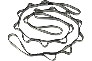 FOSER 2pcs Daisy Chains, Yoga Amaca Extension Strap, 23KN Regolabile Nylon Arrampicata Sling Fitness Pilates ed Esercizio Estendere Cinghia