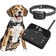 Wireless Dog Fence, Wireless Boundary Containment System,2-in-1 Electric Dog Fence & Remote Training Collar,Adjustable Vibration & Shock,IP65 Waterproof Training Collar for Large and Medium Dogs