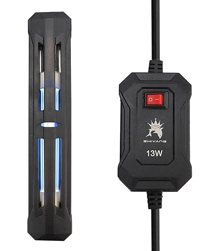 Qinlorgo UV-sterilisator desinfectielamp voor aquarium, uv-sterilisatielamp, vistank, aquarium, onderwater water, ontsmettingslicht, 9 W