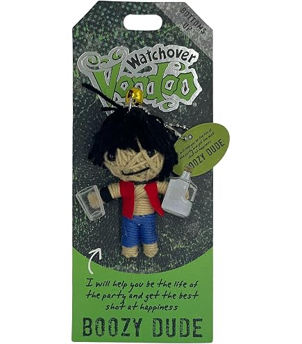 Watchover Voodoo Doll Keychain - "Dumbass" String Doll Novelty Gift, 5 Inches Tall