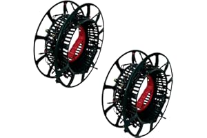 Shop4allsorts 2 x christmas string lights storage wheel - christmas light holder - wind up reel - cable storage organiser - christmas string lights reel- tangle free tree light cradle.