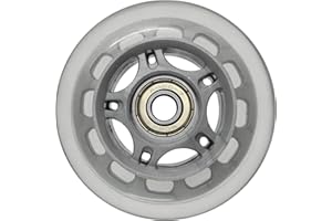 SSCYHT Lot de 8 Roues de Rechange pour Patins à Roues alignées 80 mm 80A, Roues de Rechange pour Patins à roulettes Freestyle, Roues en PU avec roulements ABEC 7