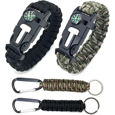 Kit De Survie 25 Pcs Paracorde Grenade - Urgence Camping Chasse - Sac BOB
