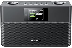 KENWOOD CR-ST80DAB-B Stereo-Kompaktradio (2 x 10 W RMS, Bassreflex Lautsprecher DAB+, UKW, Bluetooth, Line-In, Line-Out, Weckfunktion, Sleeptimer, TFT-Farbdisplay, Fernbedienung)