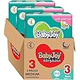 Babyjoy Compressed Diamond Pad Diaper, Giant Pack Medium Size 3, Count 252, 6 - 12 Kg