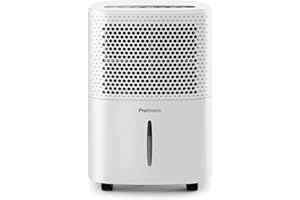 Pro Breeze Luftentfeuchter 12L in 24h Entfeuchtungsleistung - Raumgröße ca. 120m³ (~20 m²) - mit 3 Betriebsarten, Digitalanzeige, Ablaufschlauch, Timer - Gegen Feuchtigkeit, Schimmel Weiß