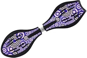 MAXOFIT IHR PARTNER FÜR SPORT UND FREIZEIT MAXOfit Waveboard Pro Close XL | Jusqu'à 100 kg | Avec roulettes lumineuses LED, sac et accessoires pour enfants