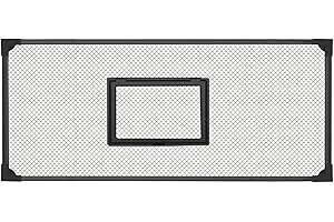 kowaku Tapa de Pecera Autoensamblable, Red Antisaltos, Tapa de Acuario Negra