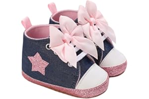 Carolilly Scarpe Primi Passi Infantile Sneaker Bambino Stampa Leopardato Scarpine Neonato AntiScivolo con Pailettes
