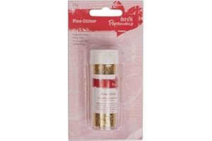 Papermania Fine Glitter 25g Gold, DIY Paper Craft, Slime Making, Scrapbooking Supplies, For Adult And Kids Craft Set Kit