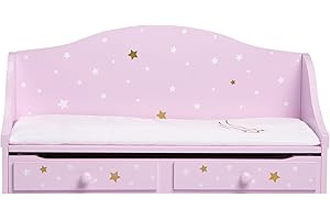OLIVIA'S LITTLE WORLD Olivias World 18 in. Baby Doll Wooden Furniture Trundle Bed Dolls Play TD-0096AP