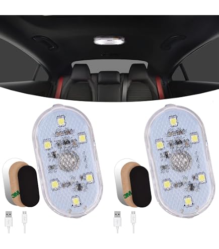 Lampe LED Magnétique Rechargeable USB Pour Voiture | 3 Couleurs, Intensité Variable | Pour Camping, Placard, Camping-car...