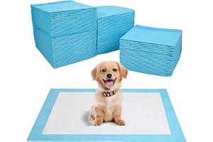JANUIXCO 100 st hundhygienunderlägg, 33 × 45 cm engångsunderlägg för hundar, läckagesäkra och motståndskraftiga – absorberand