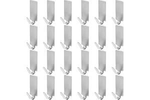 faburo 24pc Crochet adhésif Crochet en Inox