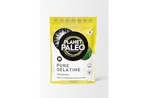 Planet Paleo Pure Bovine Gelatine Powder (30 Servings, 300g) - Unflavored Gelatin Powder - Organic Beef Gelatin Powder