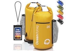 OCEANONLINESTORE Oceandrybag - Waterproof Dry Bag Backpack - Floating Dry Sack Portable for Kayaking, Beach, Rafting, Boating, Hiking, Camping, Fishing with Waterproof Phone Case