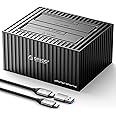 ORICO Dual Hard Drive Docking Station USB 3.2 Gen 1 External Aluminum Hard Drive Docl with Offline Clone for 2.5/ 3.5 inch SSD HDD Up to 18TB-9628C3-C