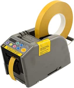 U.S.SOLID Klebebandspender JF-3000 Elektronisch – Doppelter Bandrollenhalter, Schneidebreite 6-60mm, Countdown-Funktion, 999 Stück Programmierbar