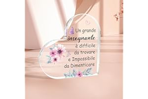 FAJUXIS Regalo Maestre Natale Regali Maestre Fine Anno Ornamenti Decorativi Idee Regalo Insegnanti Idee Regalo Maestre Fine Anno Regalo Maestre Regalo Fine Anno Maestre Regalo Per Maestra Asilo Regalo Maestre